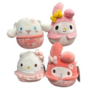 Sanrio Hello Kitty Cinnamoroll‎ My Melody Spring Sakura Flower Squishmallows